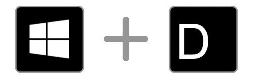 Windows key+D Windows 11 使用双屏或多屏幕常用快捷键